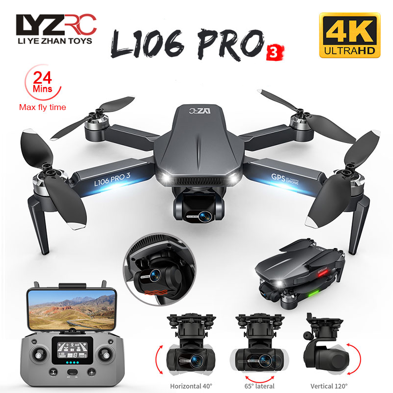 Drone Gimbal 3 Axis - FPV 접이식 GPS RC 쿼드콥터, L106