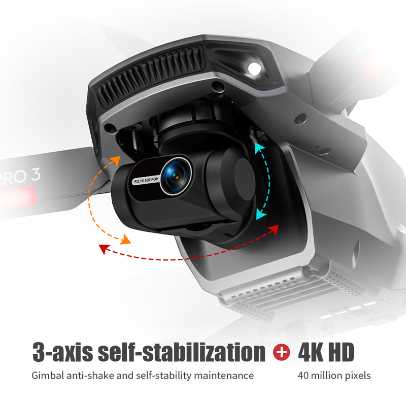 FPV 접이식 GPS RC 쿼드콥터, L106 프로 3 - Drone Gimbal 3 Axis 리뷰 및 가격
