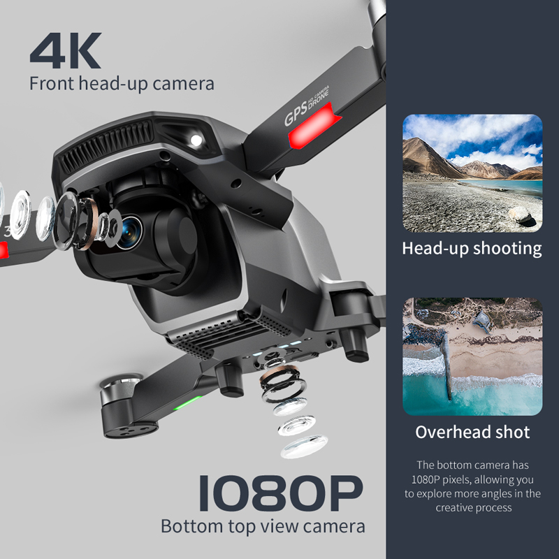FPV 접이식 GPS RC 쿼드콥터, L106 프로 3 - Drone Gimbal 3 Axis 리뷰 및 가격